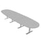 Skutchi Designs 45 in W, 165.75 in L, 29 in H, Engineered Wood Top, Grey HAR-BOVL-46X168-T-XD01 - alternate 1